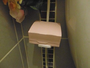 fleur porte-papier toilettes tuyau diam 10 de la réserve ménage suporte soutien water closet 3d print model - Mito3D