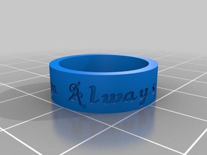 ring size 6 rings customized 3d print model - Mito3D