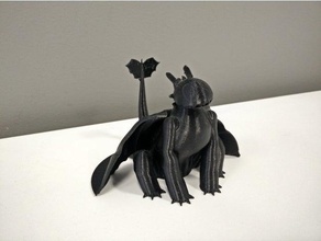 toothless ejderha tren yaratıklar howtotrainyourdragon 3d print model - Mito3D