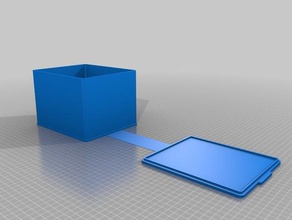 mes lego strorage cas de forme rectangulaire les conteneurs personnalisé 3d print model - Mito3D