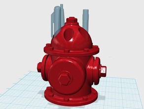 Feuer plug-Stift-Halter office 3d print model - Mito3D