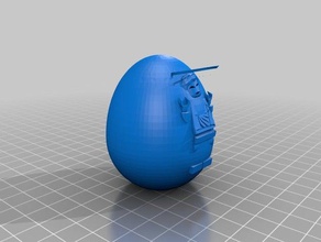 lego han carbonite Paskalya yumurtası sanat 3d print model - Mito3D