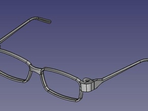 printable eyeglasses frame bronx black 145 fashion frames 3d print model - Mito3D