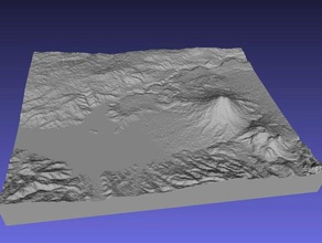 Vulkan arenal lernen costa rica far east Geodäsie Geographie relief reliefmap Topographie 3d print model - Mito3D