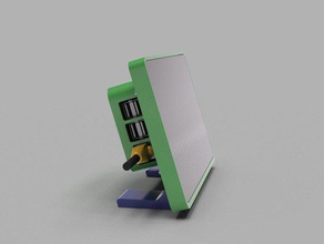 raspberry pi 7en caso de la pantalla stand electrónica octoprint 2 vivienda 3d print model - Mito3D