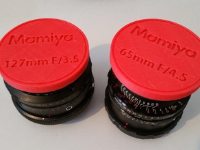 tapas del objetivo mamiya rb67 de la cámara fotografía 3d print model - Mito3D