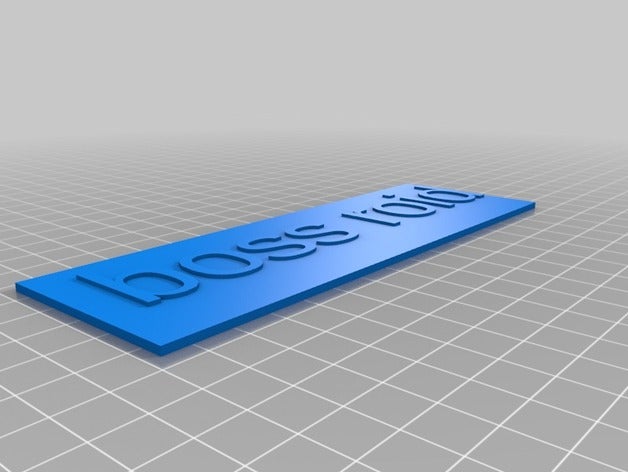 mon nom personnalisé de la plaque des signes logos 3D print model - Mito3D