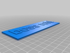 my customized name plaque signs logos 3d print model - Mito3D