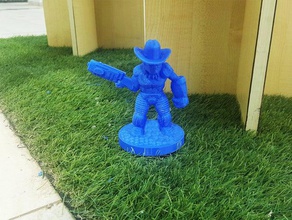 cyborg cowboy fisso makeprintable i giocattoli giochi 3dprintable 3dprinting 3d print model - Mito3D
