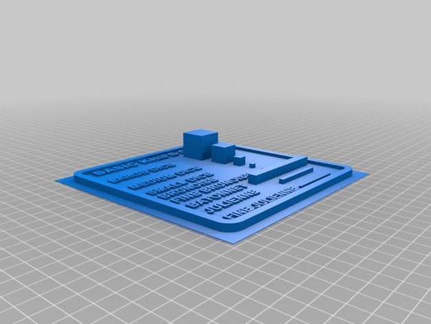 fcs- basic knife cuts demo board kitchen dining 3D print model - Mito3D
