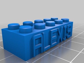 alexis costruzione i giocattoli personalizzato 3d print model - Mito3D