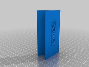 name plaque free standing signs logos customizer 3d print model - Mito3D