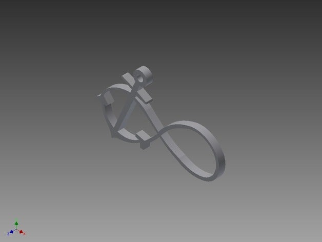 infinity âncora 3d impressão pulseira jóias colar 3D print model - Mito3D