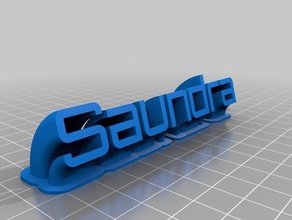 saundra office customized 3d print model - Mito3D