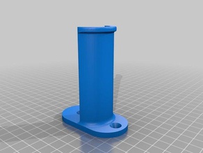 wall spool holder 80 mm 3d printer accessories 3d print model - Mito3D
