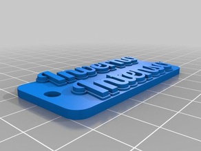 inverno intenso keychains customized 3d print model - Mito3D