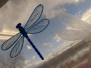 translucent dragonfly necklace jewelry 3d print model - Mito3D
