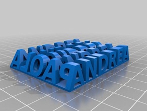 my customized stereo text ap sculptures 3d print model - Mito3D