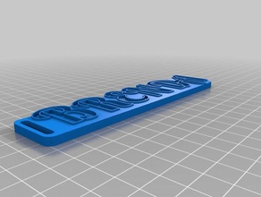 personalizado llavero llaveros 3d print model - Mito3D