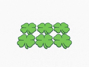 four leaf clovers give your friends 3d printing 3d print model - Mito3D