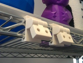 customizable print-in-place hinge wire rack organization customizer 3d print model - Mito3D