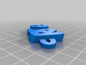 pepe iamburnys v2text nome de chaveiro, pingente chaveiros personalizado 3d print model - Mito3D