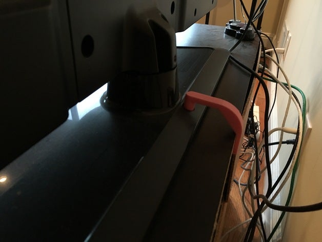 terremoto staffa tv lg office prova proofing safety stand 3D print model - Mito3D