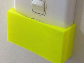 ışık anahtarı koruyucu coverhpm Avustralya ev lightswitch kapak kilit 3d print model - Mito3D