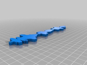 3d di forme d'onda tutorial la stampa La regalo festa della mamma 3d print model - Mito3D