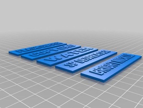 chapeamento de sinais 3d impressão 3d print model - Mito3D