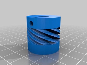 meine angepasste flexible Kupplung parametric 2 verschiedenen inneren Löcher 3d Drucker Teile 3d print model - Mito3D