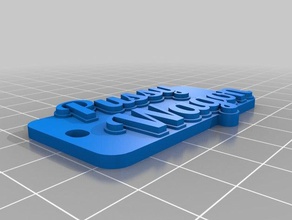 wagon 2 keychains customized 3d print model - Mito3D