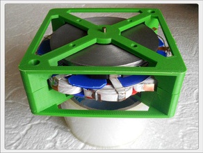 flux axial 3-phase pm générateur bricolage 3d print model - Mito3D