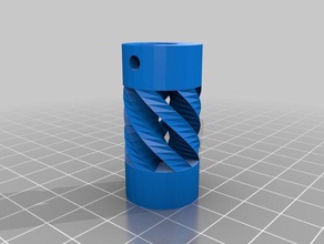 meine angepasste flexible Kupplung parametric 2 verschiedenen inneren Löcher 3d Drucker Teile 3d print model - Mito3D