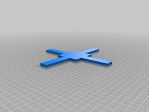 dronesimple plate-forme de drone bâtiment 3d l'impression 3d print model - Mito3D