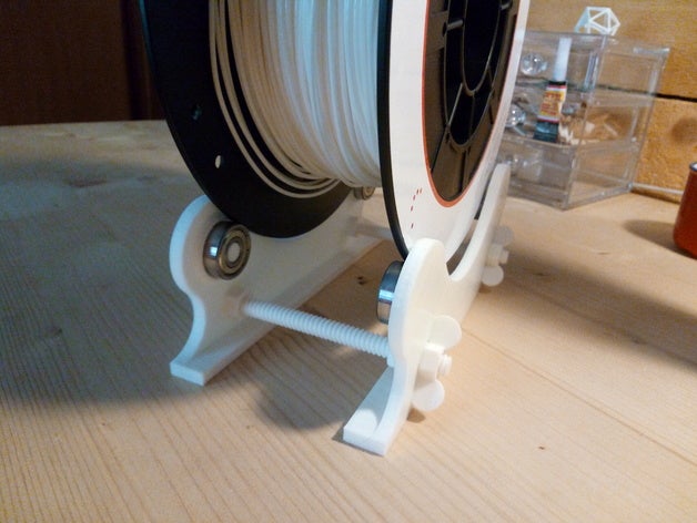 regolabile alloggiamento 3d la stampa cuscinetto a sfera bobina filamento 3D print model - Mito3D