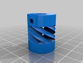 meine angepasste flexible Kupplung parametric 2 verschiedenen inneren Löcher 3d Drucker Teile 3d print model - Mito3D