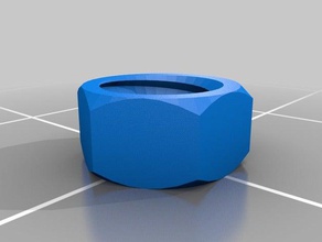 cable adjuster nut parts customized 3d print model - Mito3D