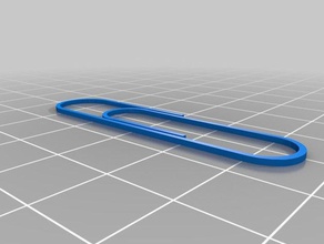 simple clip de papel oficina 3d print model - Mito3D
