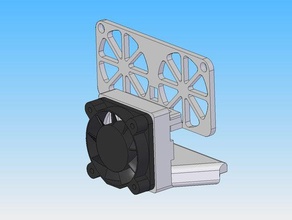 ctc bezer replicator dual nozzle fan support ver4 3d printer accessories 3d print model - Mito3D