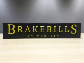 magicians brakebills university logo signs logos 3d print model - Mito3D
