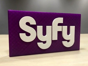 syfy logo signs logos 3d print model - Mito3D