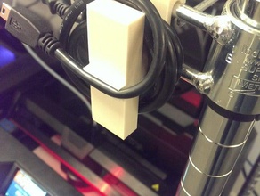 personalizable clip listón de rejillas alambre organización listones la médula cable organizador personalizador openscad uline estantería 3d print model - Mito3D