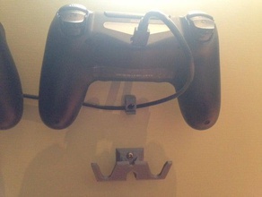 ps4 dualshock 4 controller wall mount holder video games hanger 3d print model - Mito3D