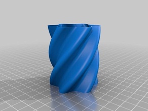 shorttwisted Sterne-vase Haushalt container cup hohl hohle vase thetechbros tech-bros twisted 3d print model - Mito3D