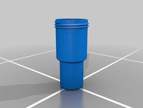 auch zerlegbar Flasche Wasser Container 3d print model - Mito3D
