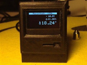 macintosh 128k ev termometre diy 3d print model - Mito3D