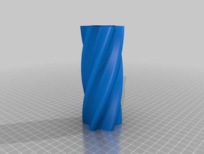 tall twisted star vase household hollow thetechbros tech bros 3d print model - Mito3D