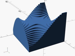 mapa de contorno mono silla montar matemáticas arte 3d print model - Mito3D