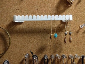 flottant boucle d'oreille titulaire de l'organisation des boucles d'oreilles d'affichage stand affichage bijoux les 3d print model - Mito3D
